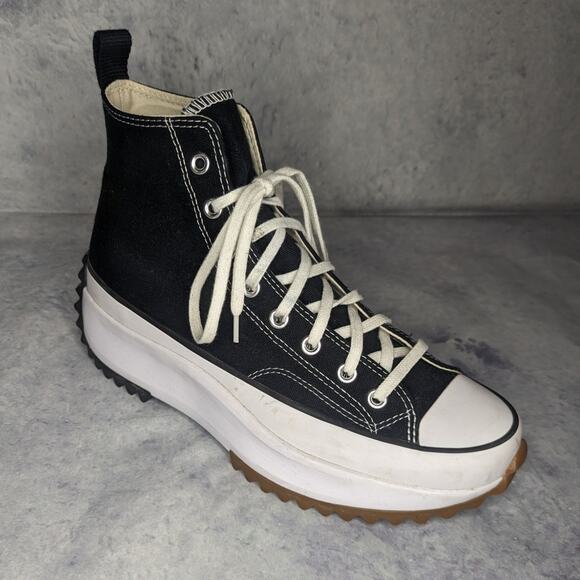 Converse OG Run Star Hike Unisex High Top Platform Sneaker in Black, Size 10 - Picture 8 of 14
